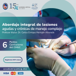 Abordaje de lesiones agudas y crónicas de manejo complejo en piel y tejidos blandos.