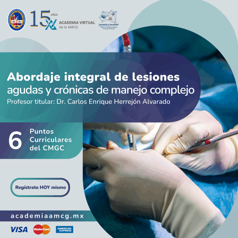 Abordaje de lesiones agudas y crónicas de manejo complejo en piel y tejidos blandos.